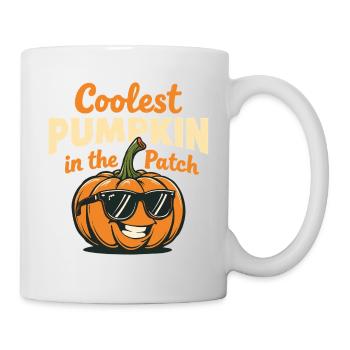 La citrouille la plus cool du champ - Mug blanc - blanc - Droite
