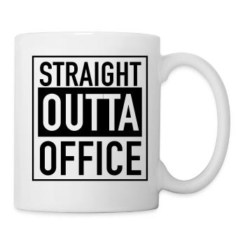 Straight outta office - Mug - white - Right