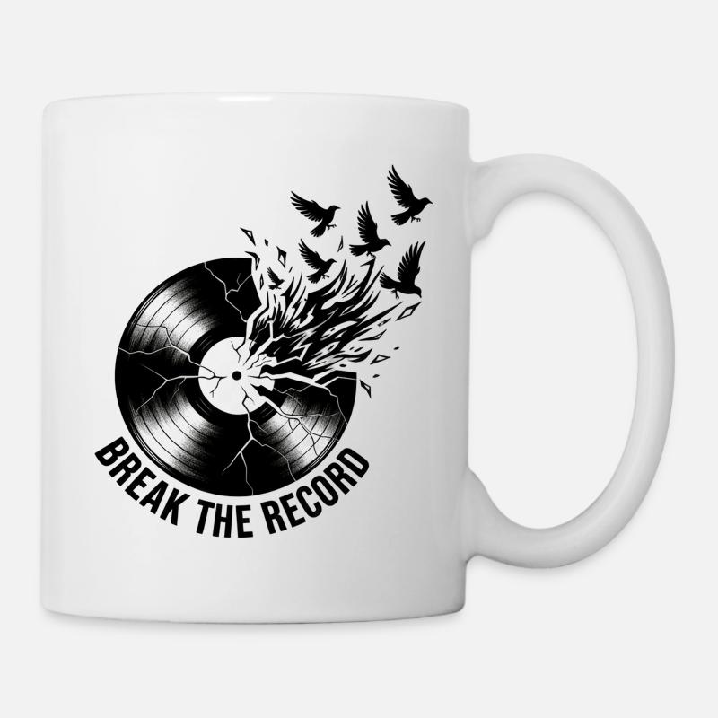 Break_the_Record - Mug blanc - blanc