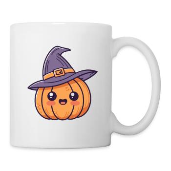 Kawaii Hexe Kürbis - Tasse - Weiß - Rechts