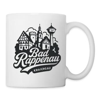 Bad Rappenau Skyline Handlettering Design - Tasse - Weiß - Rechts