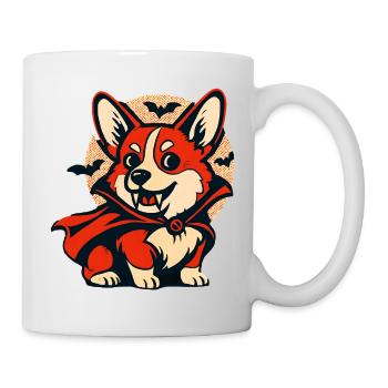 Heroischer Fuchs Halloween Umhang - Tasse - Weiß - Rechts