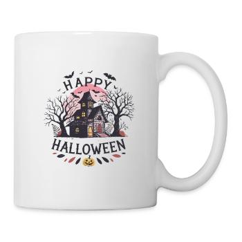 Maison hantée pastel sous lune - Mug blanc - blanc - Droite