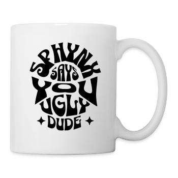 Black Sphynx Cat Funny Saying  - Mug - white - Right