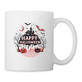 Dark Night Halloween Castle - Mug - white - Right