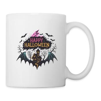 Halloween Joyeux et Maison hantée - Mug blanc - blanc - Droite