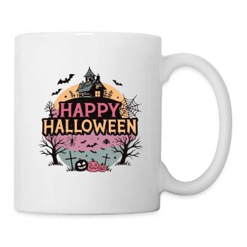 Haunted House Frohes Halloween - Tasse - Weiß - Rechts