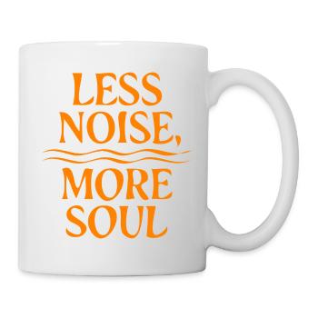 Less Noise More Soul Minimalist Lifestyle - Mug - white - Right