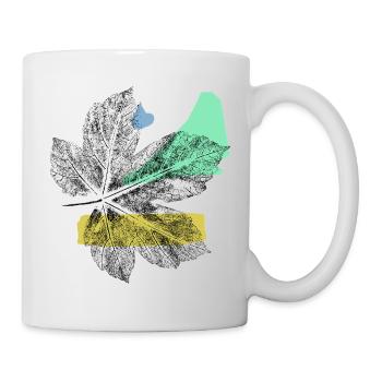 Leaf Maple - Abstrake Art - Mug - white - Right