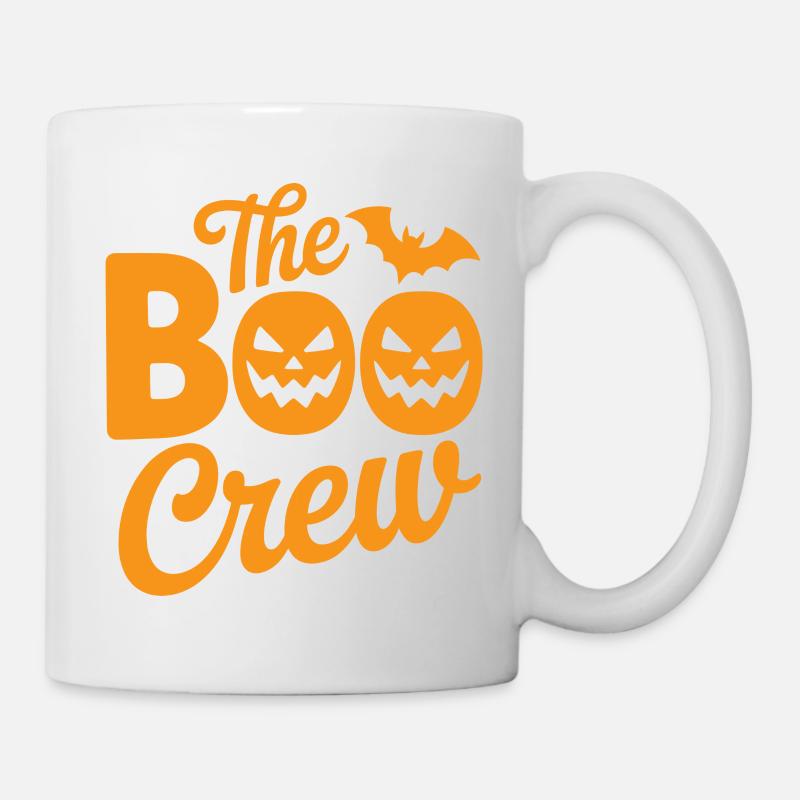 Le t-shirt d’Halloween Boo Crew - Mug blanc - blanc