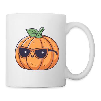 Kürbis Chic Brille - Tasse - Weiß - Rechts