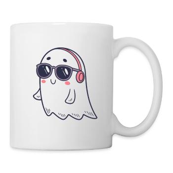 Süße Ghost DJ Brille - Tasse - Weiß - Rechts