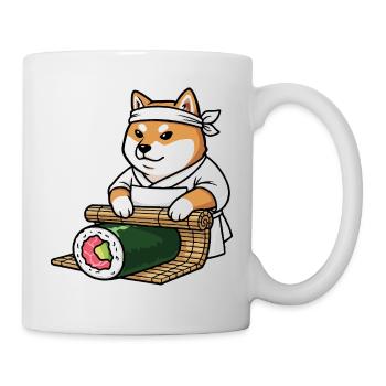 Shiba inu fait du Shusi - Mug blanc - blanc - Droite