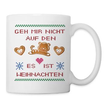 Ne me tape pas sur les nerfs Noël - Mug blanc - blanc - Droite