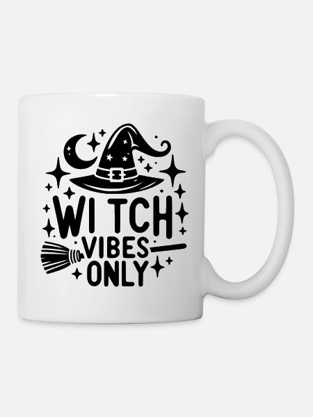 Witch Vibes Only - Tasse - Weiß