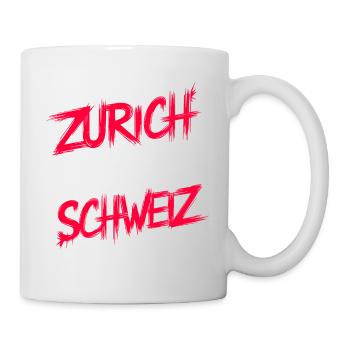 Zürich Hauptstadt der Schweiz - Tasse - Weiß - Rechts