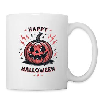 Pumpkin Retro Happy Halloween - Mug - white - Right