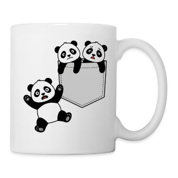 Sauvetage Panda chute poche - Mug blanc - blanc - Droite