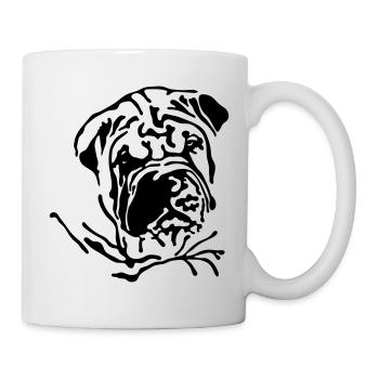 Shar-Pei - Tasse - Weiß - Rechts