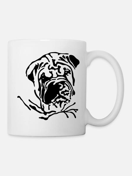 Shar-Pei - Tasse - Weiß