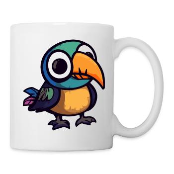 Toucan oiseau Halloween Zombie - Mug blanc - blanc - Droite