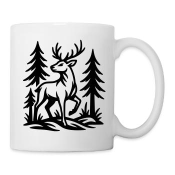 chevreuil - Mug blanc - blanc - Droite