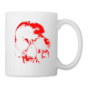 Red Skull Contrast - Mug - white - Right