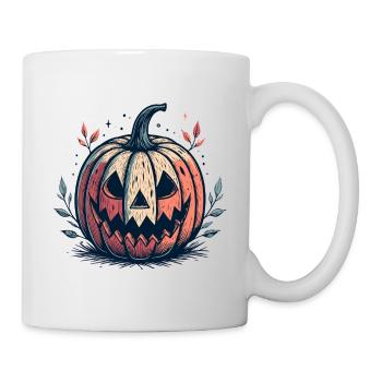 Halloween Night Style Carved Pumpkin - Mug - white - Right