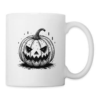 Black Halloween Pumpkin - Mug - white - Right