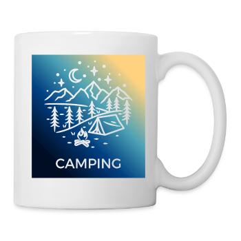 Night Forest Camping Camping - Mug - white - Right