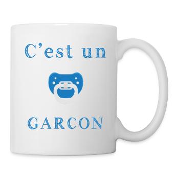 Geburt Es ist ein Junge - Tasse - Weiß - Rechts