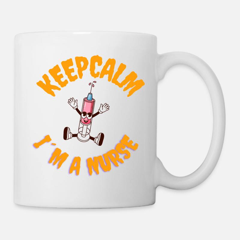 Stay calm, I'm a caregiver - Mug - white