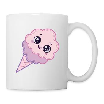 Glace Kawaii Nuage Rose - Mug - white - Right