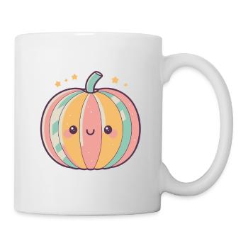 Pastell Kawaii Kürbis Komfort - Tasse - Weiß - Rechts