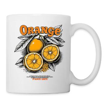 Vintage Orange - Tasse - Weiß - Rechts