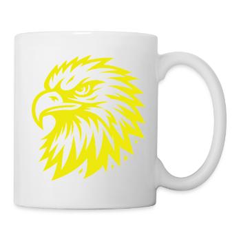 Tête d’aigle royal – Majestic Eagle Design - Mug blanc - blanc - Droite