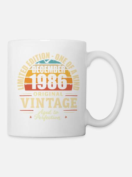 Festa di compleanno dicembre 1986 - dicembre 1986 - Tazza - bianco