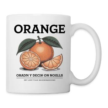 Vintage Orange - Tasse - Weiß - Rechts