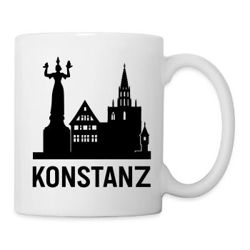 konstanz bodensee silhouette - Tasse - Weiß - Rechts