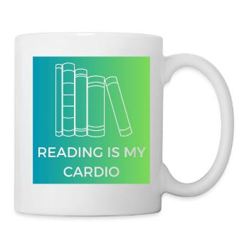 Reading is my cardio - Mug - white - Right
