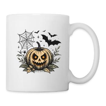 Evil Halloween Pumpkin - Mug - white - Right