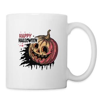 Citrouille Halloween Expressive - Mug blanc - blanc - Droite