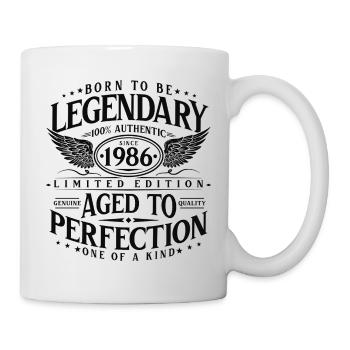 Légendaire depuis 1986 Cadeau d’anniversaire vintage - Mug blanc - blanc - Droite