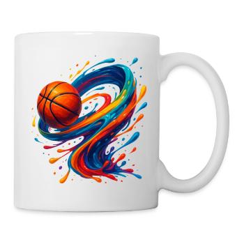 Vibrant Orbit Basketball Splash - Mug - white - Right