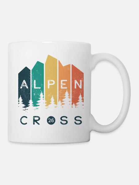 Alpen Cross 26 - Alpenüberquerung 2026 - Wandern - Tasse - Weiß