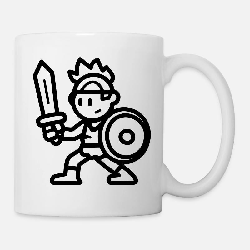 guerrier - Mug blanc - blanc