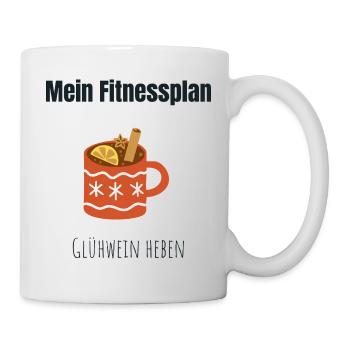 Glühweinheben ist mein Sport - Tasse - Weiß - Rechts