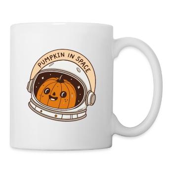 Weltraumastronaut Kürbis - Tasse - Weiß - Rechts