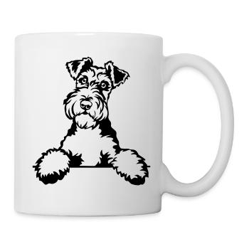 Fox Terrier Head - Mug - white - Right