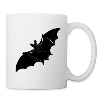 Fledermaus im gruseligen Flug - Tasse - Weiß - Rechts